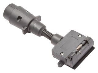 7 Pin-Car Adaptor, Round to Flat